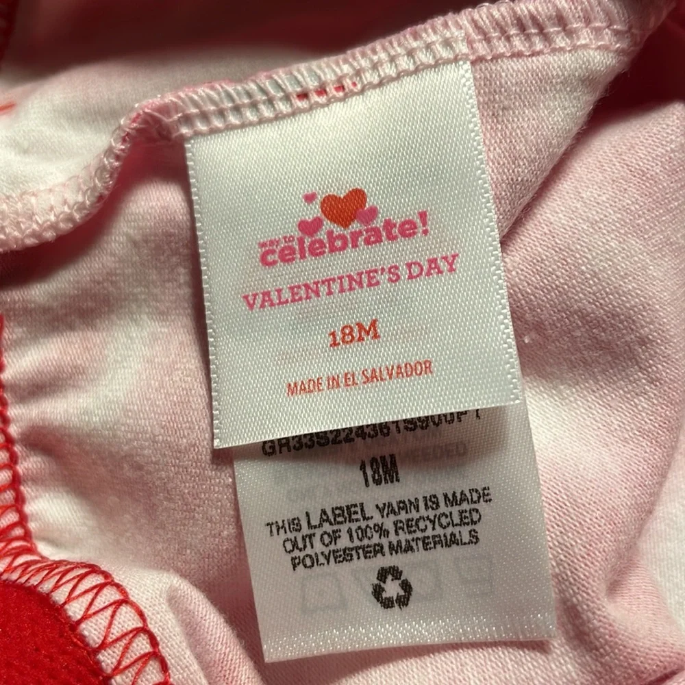 Valentine’s Day “Team Daddy” 3 Piece Outfit Size 18 Months - Picture 4 of 16